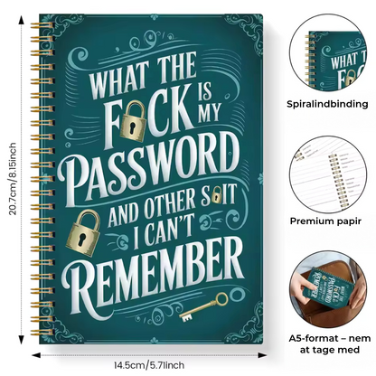 Sjov adgangskodebog / adgangskode­organizer