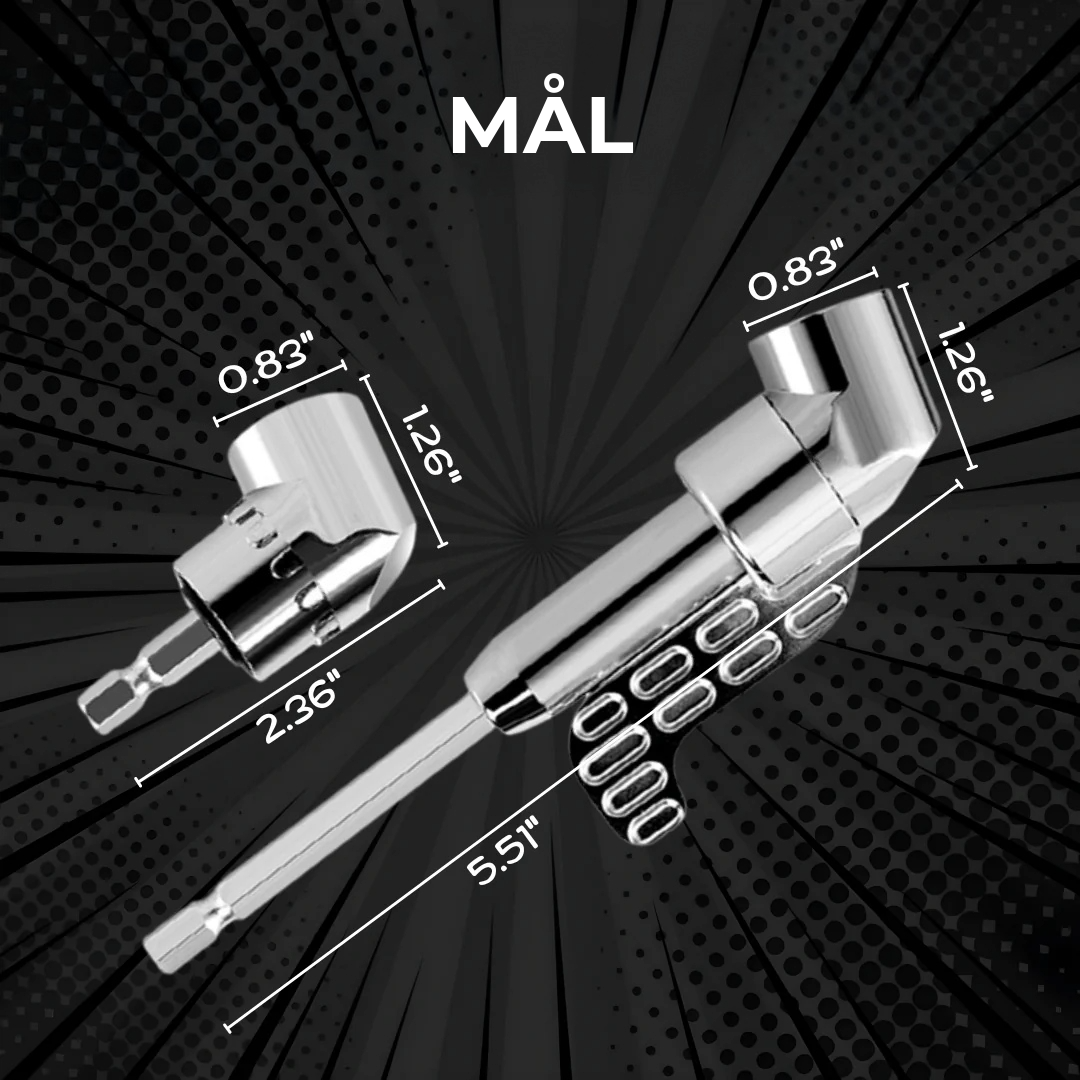 Sæt med 2 vinkelbor