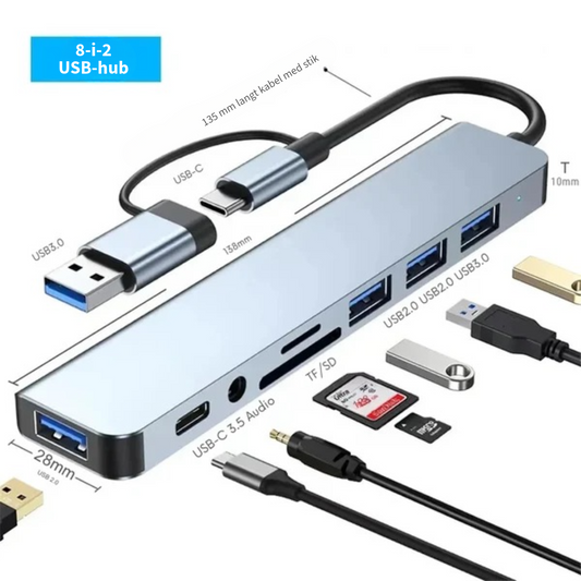8-i-2 USB-hub