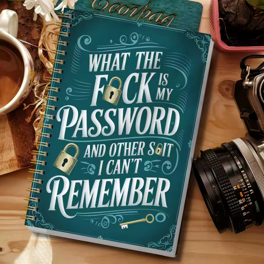 Sjov adgangskodebog / adgangskode­organizer