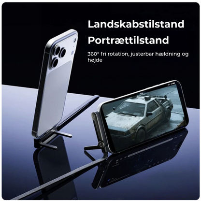 2-i-1 Opladningskabel med Stander