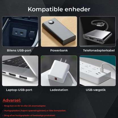 USB-glødelampe til bil