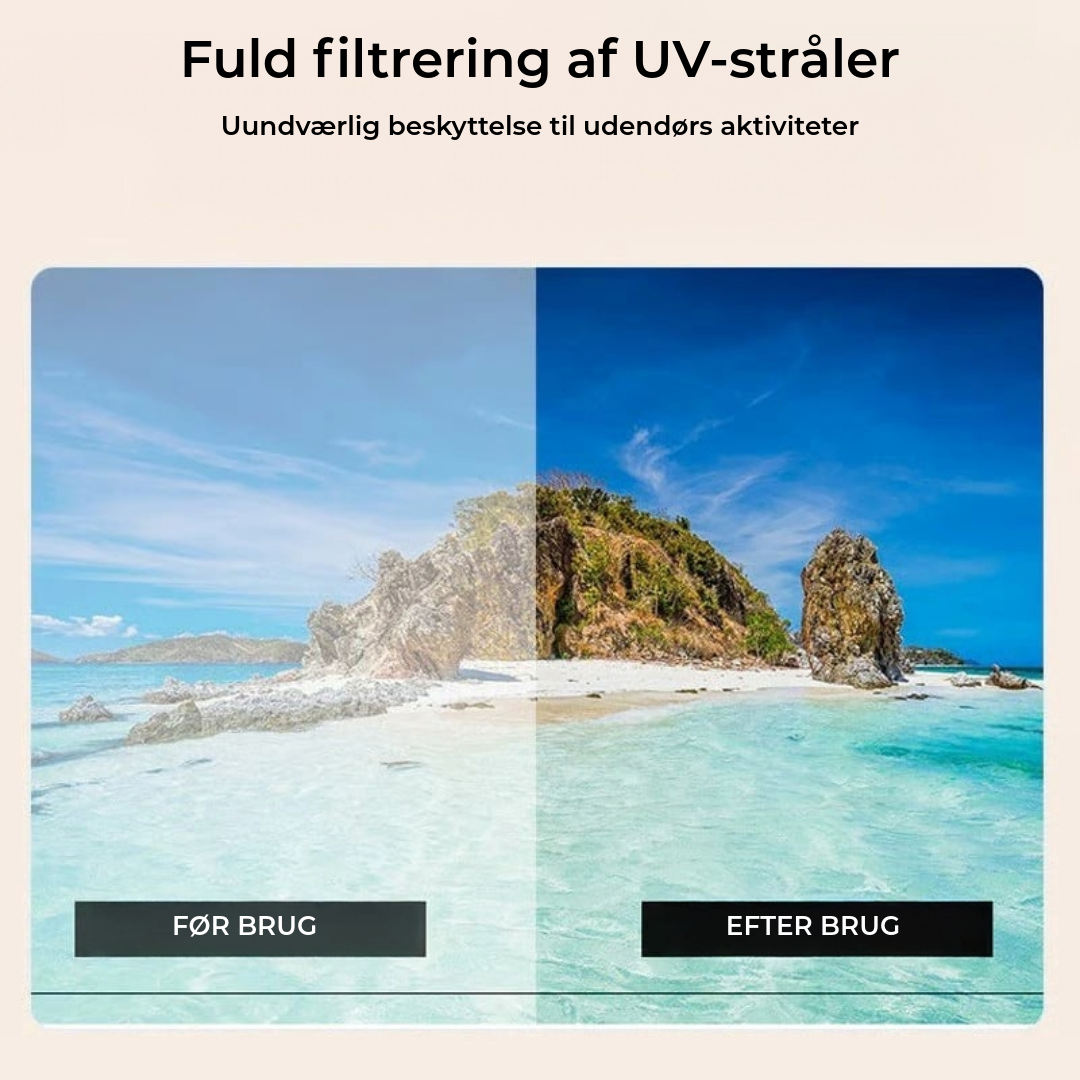 Sammenklappelige læsebriller med blåtlysfilter og etui