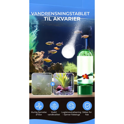 Vandrensningstabletter til akvarier