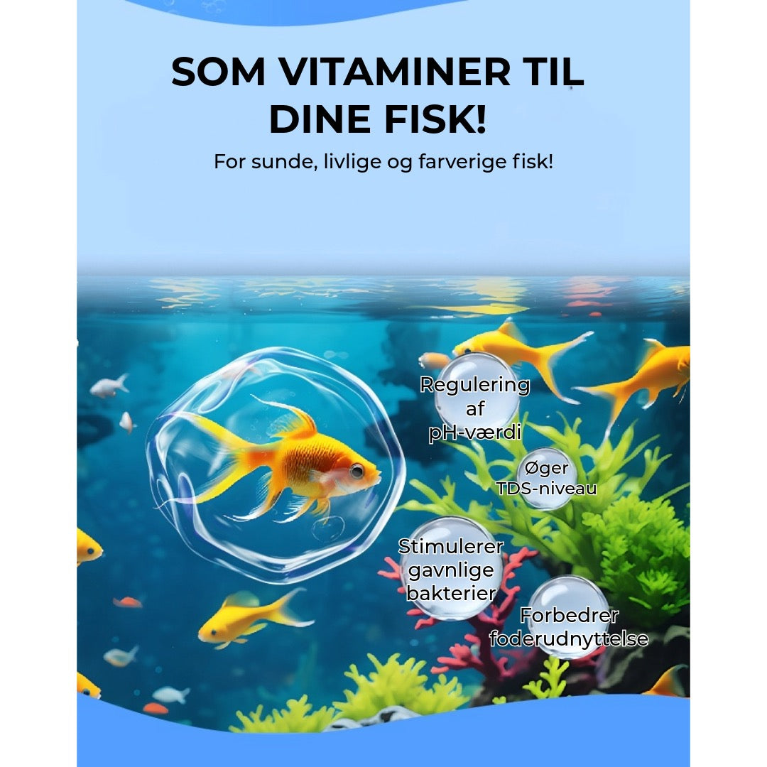 Vandrensningstabletter til akvarier