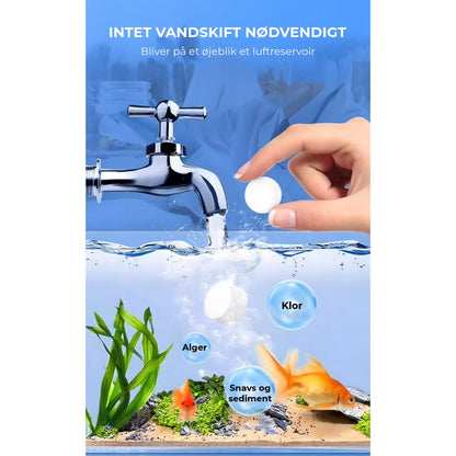 Vandrensningstabletter til akvarier