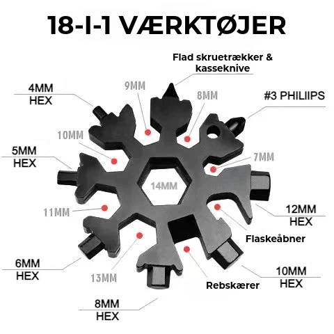 Snefnug™ 18-i-1 Multiværktøj