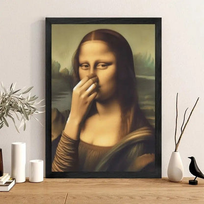 Sjovt Mona Lisa-maleri